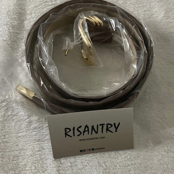 Brown Belt with Gold Buckle - Picture 8 of 15